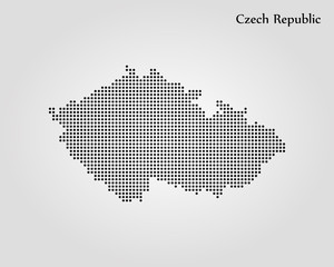 Poster - Map of Czech Republic. Vector illustration. World map