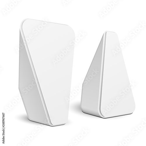 Download Mockup Two Stand Banner Stall Bar Display Triangle Rounded Poi Blank Empty Retail On White Background Isolated Mock Up Template Ready For Your Design Product Advertising Vector Buy This Stock Vector PSD Mockup Templates