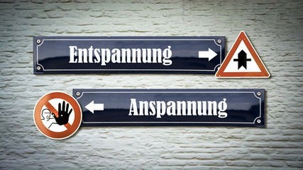 Poster - Schild 405 - Entspannung