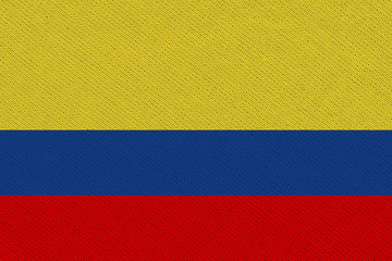 Wall Mural - colombia fabric flag