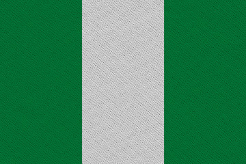 Canvas Print - Nigeria fabric flag