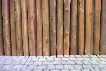 wooden pole wall texture, brow wood pattern background