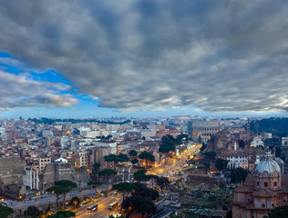 Wall Mural - Rome City panorama, Italy