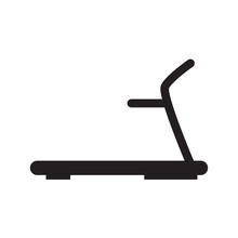Treadmill Machine Icon- Vector Illustration