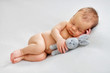 © Oksana - Sleeping newborn boy in the first days of life on white background