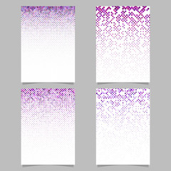 Sticker - square pattern poster designs - vector mosaic page background set