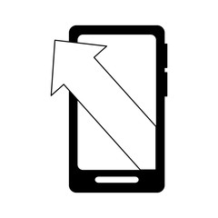 Poster - smartphone business arrow