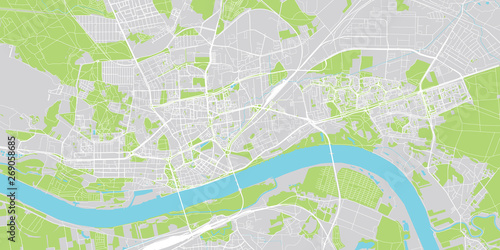 Dekoracja na wymiar  miejski-wektor-mapa-miasta-torun-polska