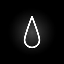 Drop Sign Neon Icon. Elements Of Weather Set. Simple Icon For Websites, Web Design, Mobile App, Info Graphics