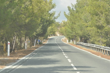 The beautiful landscape road