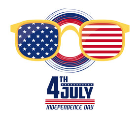 Poster - USA independence day card