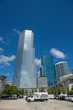 Stock photo highrise bank buildings at Downtown Miami FL