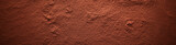 Cocoa powder surface banner