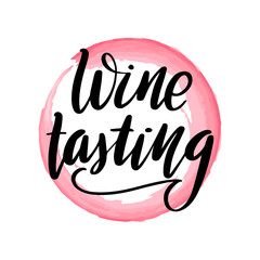 lettering wine tasting