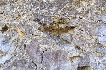 detailed close up texture shots of the lime mountains surface in northern germany