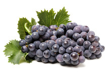 Grapes On White Background 