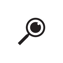 Canvas Print - Magnifying glass for search icon vector template