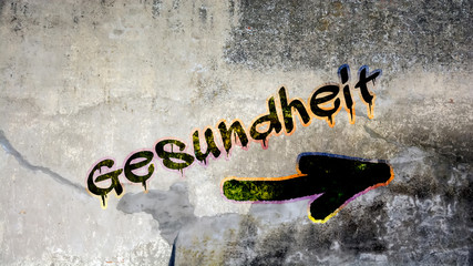 Wall Mural - Schild 399 - Gesundheit