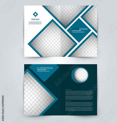 Fold Brochure Template Flyer Background Design Magazine Or Book