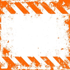 Wall Mural - Traffic and Caution Warning Sign. Grunge Background