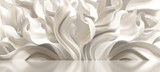 Fototapeta Paryż - Luxury elegant background with silk drapery. 3d illustration, 3d rendering.
