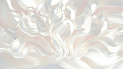 Wall Mural - Luxury elegant background abstraction fabric. 3d illustration, 3d rendering.