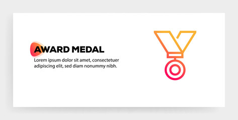 Poster - AWARD MEDAL ICON CONCEPT