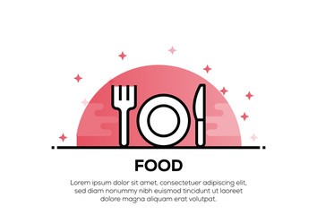 Sticker - FOOD ICON CONCEPT