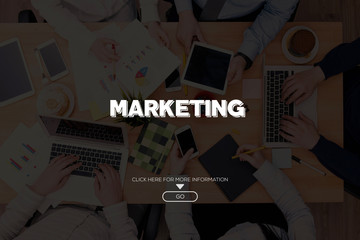 Wall Mural - marketing concept