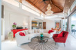 © Stock PK - with high raised ceiling, sofa, middle table