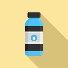 Wall Mural - Water drink bottle icon. Flat illustration of water drink bottle vector icon for web design