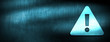 © Bluejayy - Alert icon abstract blue banner background