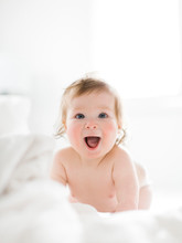 Portrait Of Smiling Baby Girl
