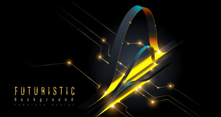 Wall Mural - an abstract template in futuristic style. it is suitable for being as a background template, landing