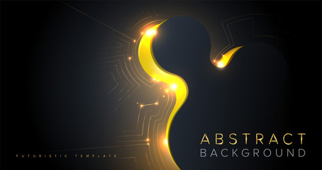 Wall Mural - an abstract template in futuristic style. it is suitable for being as a background template, landing