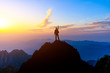 © ABCDstock - Happy man gesture of triumph with hands in the air,conceptual scene