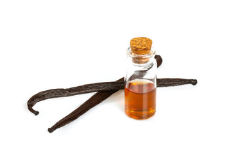 Poster - vanilla extract isolated on white