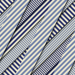 Fototapete - Seamless vector image. Patchwork strips pattern. Imitatin of interweaving ribbons.