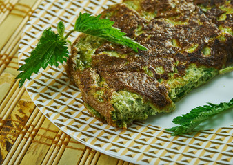 Nettle Omelet and Spring Herbs