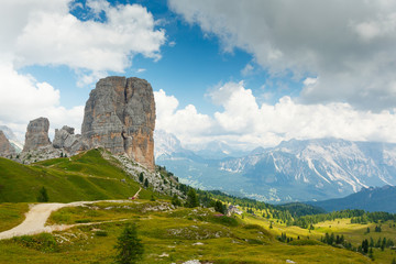 Wall Mural - Cinque Torri in italian Alps