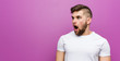 © Asier - Young handsome caucasian man being shocked because of something she has seen.