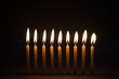 © MilletStudio - Birthday candles on lit with black background