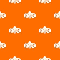 Canvas Print - Gas mask pattern vector orange for any web design best