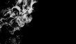 © redhoteviler - Dry ice smoke Floating in the air, black background