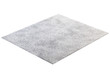 Modern light gray rug with high pile. 3d render