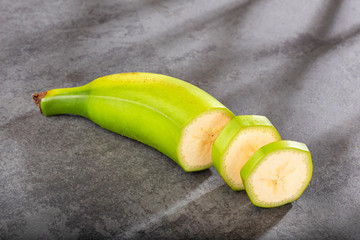 Canvas Print - Organic green plantain - Musa x paradisiaca