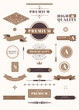 Vintage labels and banners
