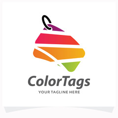 Sticker - Color Tags Logo Design Template