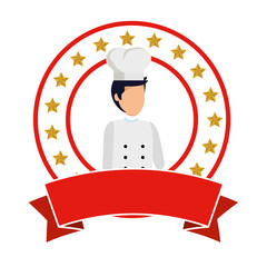 Sticker - young chef avatar character