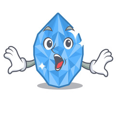 Sticker - Surprised aquamarine gem isolated with the mascot